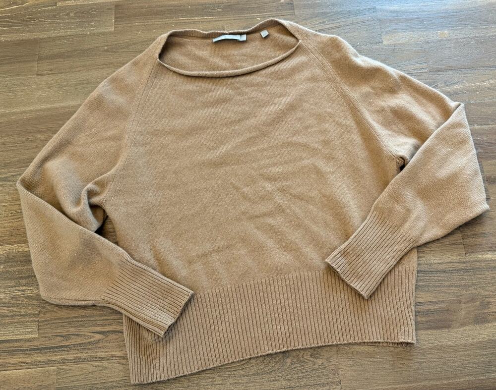 Vince Cashmere Sweater Brown Long Sleeve Size Small